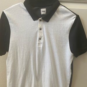 ASOS MAN FABRIC BLOCKING POLO SHIRT.